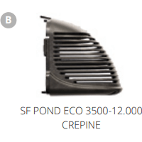 Superfish B. SF POND ECO 3500-12.000 CREPINE Pièces détachées pour Pond Eco 12000 07070280