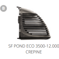 Superfish B. SF POND ECO 3500-12.000 CREPINE Pièces détachées pour Pond Eco 3500 07070280