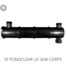 Superfish B. SF PONDCLEAR UV 36W CORPS Pièces détachées pour Pond Clear UVC 36W 06010370