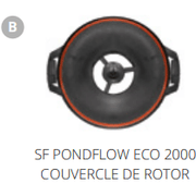 Superfish B. SF PONDFLOW ECO 2000 COUVERCLE DE ROTOR Pièces détachées pour Pond Flow Eco 2000 07060330