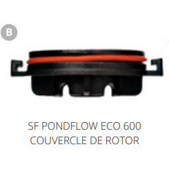 Superfish B. SF PONDFLOW ECO 600 COUVERCLE DE ROTOR Pièces détachées pour Pond Flow Eco 600 07060323