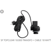 Superfish B. SF TOPCLEAR 18.000 TRANSFO + CABLE 18 WATT Pièces détachées pour Top Clear 18000 06020715