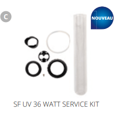 Superfish C. SF UV 36WATT SERVICE KIT Pièces détachées pour Pond Clear UVC 36W 06010375