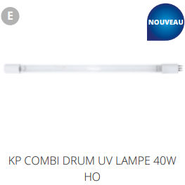 Superfish E. KP COMBI DRUM UV LAMPE 40W HO Pièces détachées pour Combi Drum - Koi Pro Superfish N6050125