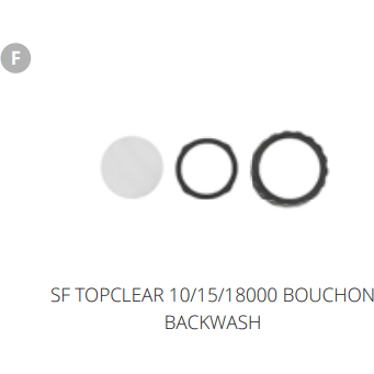 Superfish F. SF TOPCLEAR 10/15/18000 BOUCHON BACKWASH Pièces détachées pour Top Clear 15000 06020683