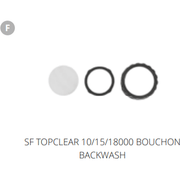 Superfish F. SF TOPCLEAR 10/15/18000 BOUCHON BACKWASH Pièces détachées pour Top Clear 18000 06020683