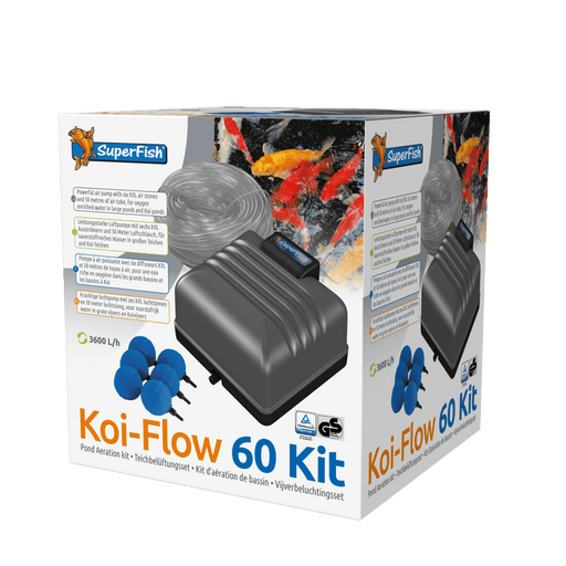 Superfish Aérateurs de bassin Koi-Flow 60 Set - Kit complet pour bassin de 30 à 60m³  - Superfish 8715897158810 07010440