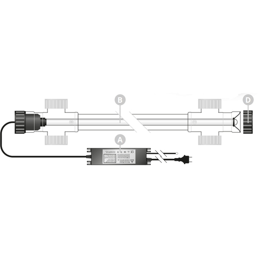 Superfish Schéma Pièces détachées pour UV Alu Tech UVC 75W