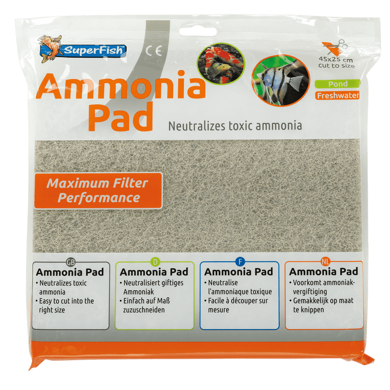 Superfish SF Carbon Ammonia Pad 45X25CM - Tapis de filtrations 8715897261626 A8040510