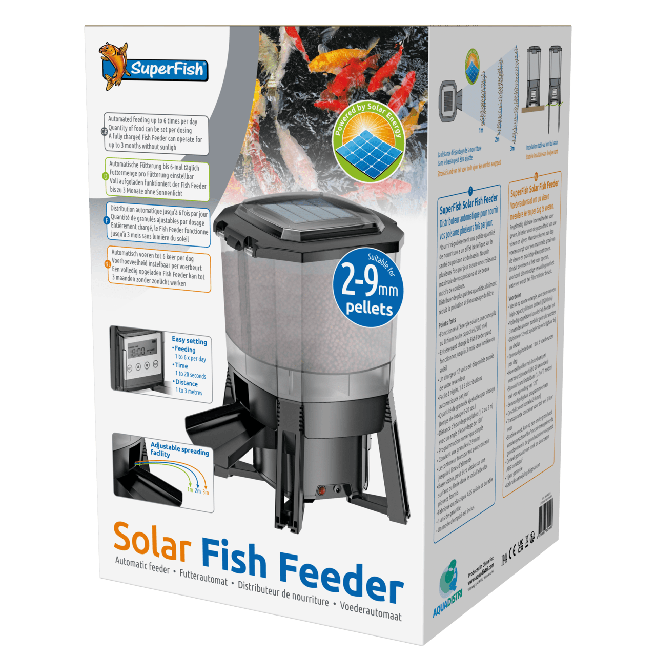 Feeders for ponds and aquariums