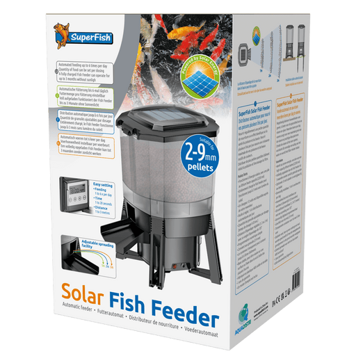 Superfish Distributeurs de nourriture Solar Fish Feeder S - Distributeur de nourriture solaire pour poissons - Superfish