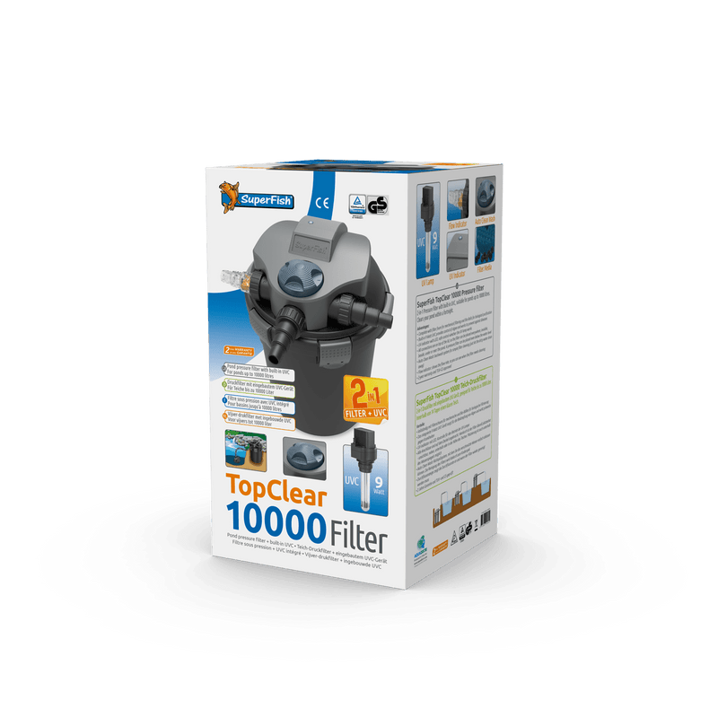 Superfish Filtres pour étang TopClear 10000 avec UV 9W - Filtre sous pression seul - Superfish 8715897195341 06020135