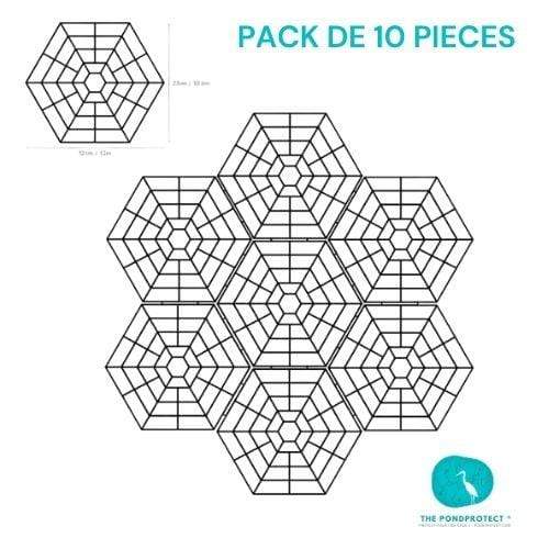 The PondProtect Barriere flottante "toile d'araignée" - Pack de 10pièces - Solution efficace contre les hérons WSM21060104