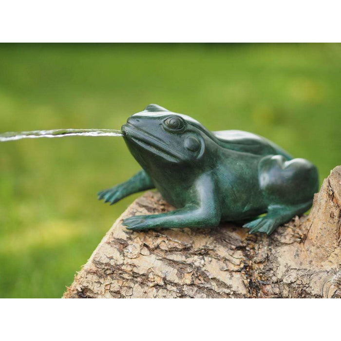 Statue De Grenouille De Jardin En Résine - Déco Extérieure Mignonne Pour Balcon, Terrasse, Jardin - Dimensions 14x7.5x6 Cm