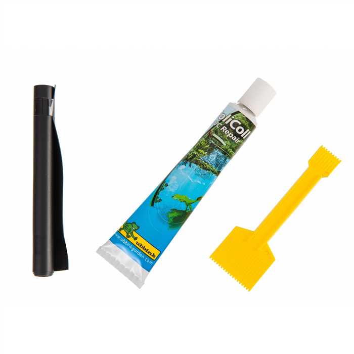 Ubbink Colles & accessoires FOLICOLL KIT DE REPARATION POUR BACHE PVC - Kit pour réparer des trous dans une bâche PVC de bassin 8711465905350 2120535
