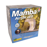 Ubbink Lame d'eau Mamba Acrylic Led  - cascade Etang & Piscine - Inox 316L - Lame d'eau pour piscine 871146504637 7504637