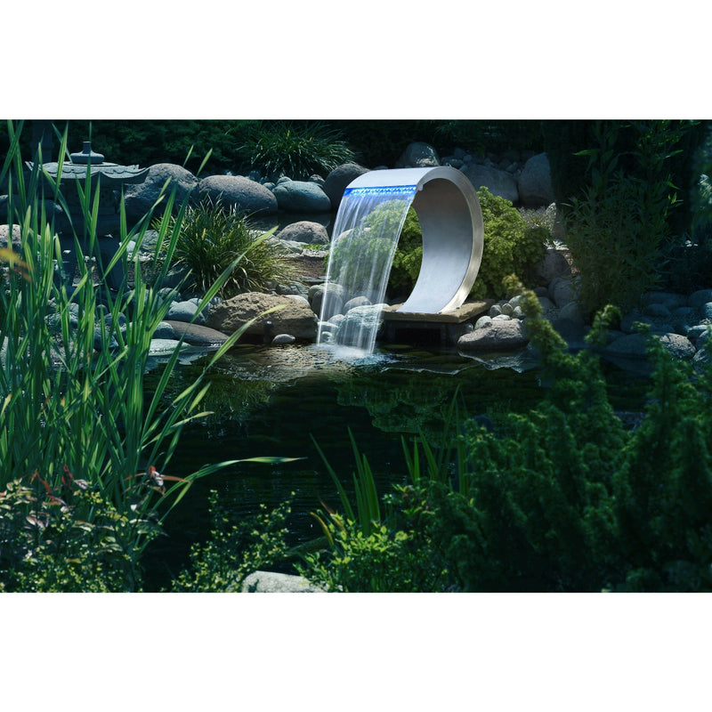 Ubbink Lame d'eau Mamba Led - cascade Etang & Piscine - Inox 316L - Lame d'eau pour piscine 8711465044592 7504459
