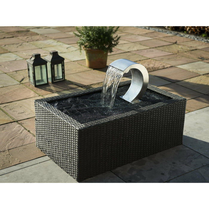 Ubbink Lame d'eau Mamba S Led - Cascade Etang & Piscine - Inox 316L - Lame d'eau pour piscine 87165046329 7504632