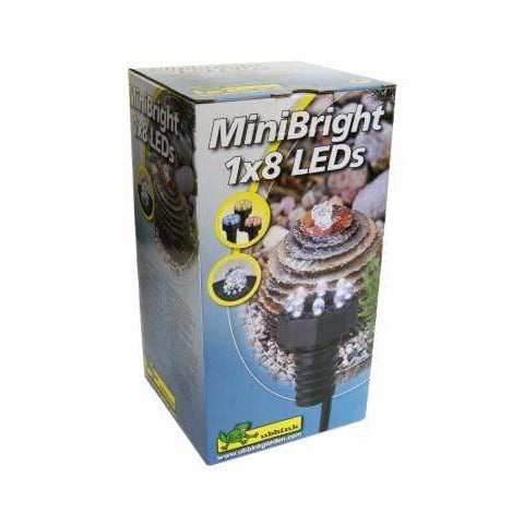 Ubbink Eclairages pour étang MiniBright 1x 8LED - Lampe à LED avec pastilles colorés - Ubbink 8711465540186 1354018
