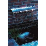 Ubbink Lames d'eau NIAGARA 30 LED WALL - Lame d'eau Cascade - Inox 316L, transfo 230VAC/12VAC-50Hz, 20 leds blanc, incl. connecteur 1" - LED : 180 Lumen, EEK A+, 3w - H10 x 30 x 20 cm 8711465121248 1312124