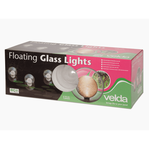 Velda Eclairages pour étang Floating Glass Lights - Boules flottantes en verre LED - Velda 8711921258297 123360