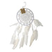 VIE Cadeaux Crochet Dream Catcher, 16cm Ring, White VN-0497-DRM-CRCHT-16CM-WH