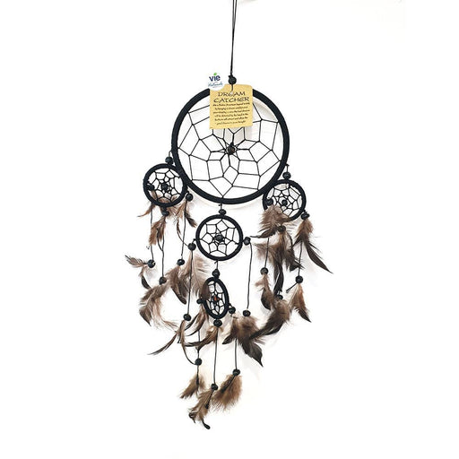 VIE Cadeaux Dream Catcher with Beads, 11cm Ring VN-0453-DRM-11CM-BU