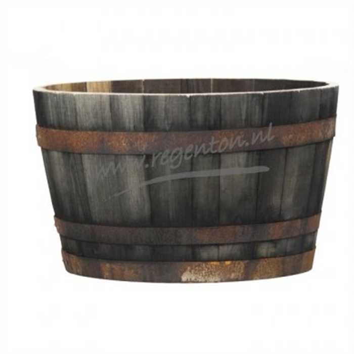 White Label Décoration TONNEAU BOIS ANCIEN 1093 - 1/2 200L (40X65CM) 8716928110937 W1093