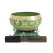 Woodstock Esprit Japonais Bol tibétain avec symboles vert 13,5 cm 8435131211599 MT026