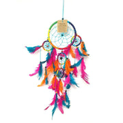 Woodstock Chimes Attrape-rêves - DreamCatcher - Arc-en-Ciel - 11CM