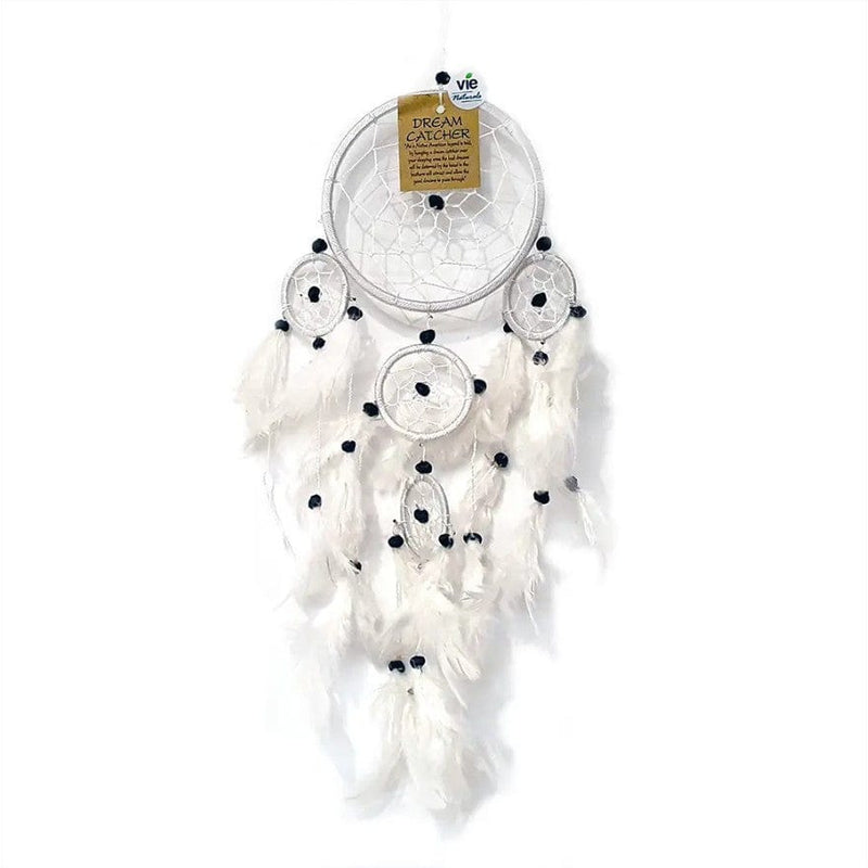 Woodstock Chimes Attrape-rêves - DreamCatcher - Blanc - 11CM