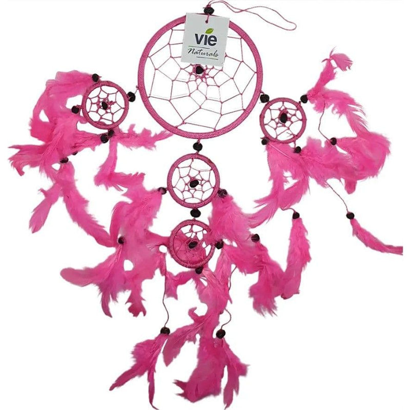 Woodstock Chimes Attrape-rêves - DreamCatcher - Rose - 11CM