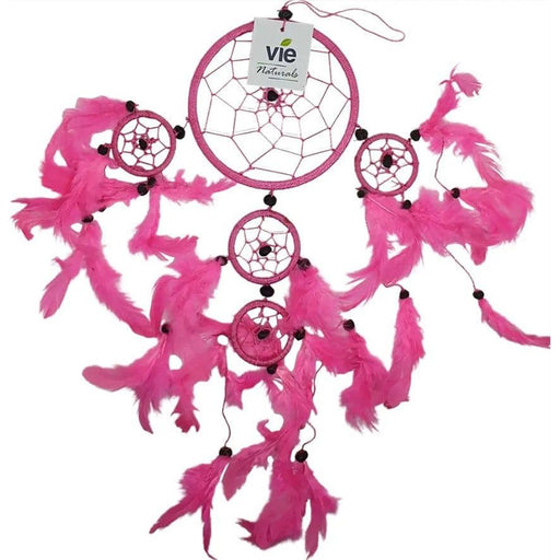Woodstock Chimes Attrape-rêves - DreamCatcher - Rose - 11CM
