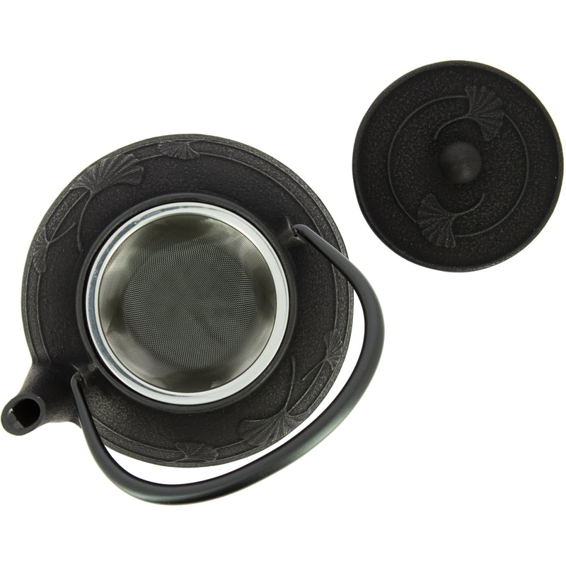 Woodstock Tetera Iwachu Gingko Negra - 650 ml 8435131200616 TT12065BK