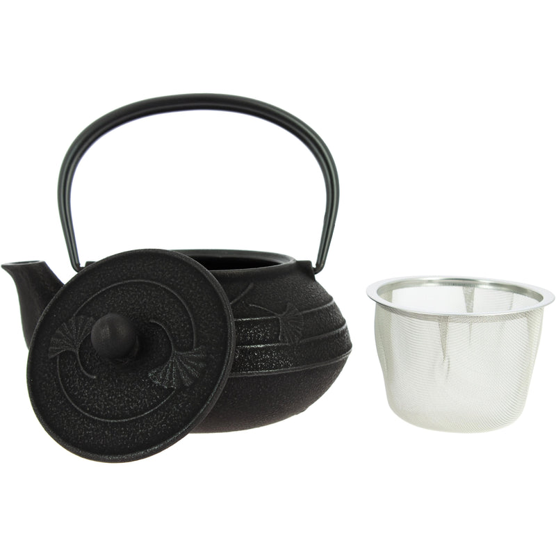 Woodstock Tetera Iwachu Gingko Negra - 650 ml 8435131200616 TT12065BK